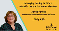 Managing funding for SEN with Jane Friswell