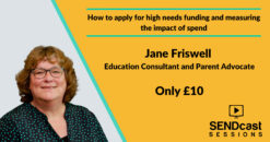 How to apply for high needs funding with Jane Friswell