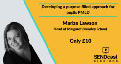 Developing a purpose filled approach for pupils with PMLD with Marize Lawson