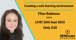Creating a safe learning environment with Ffion Robinson