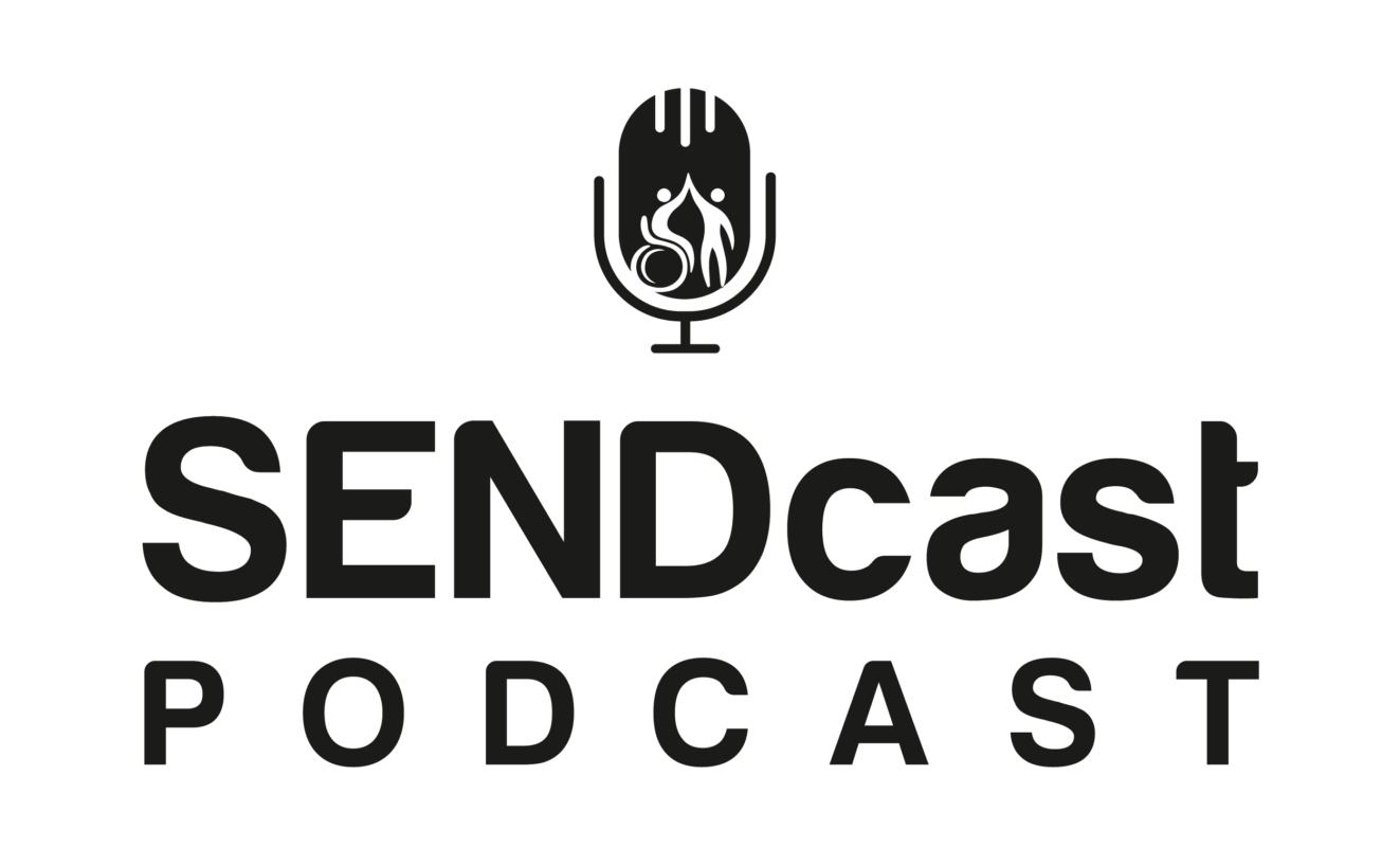 SENDcast podcast black logo